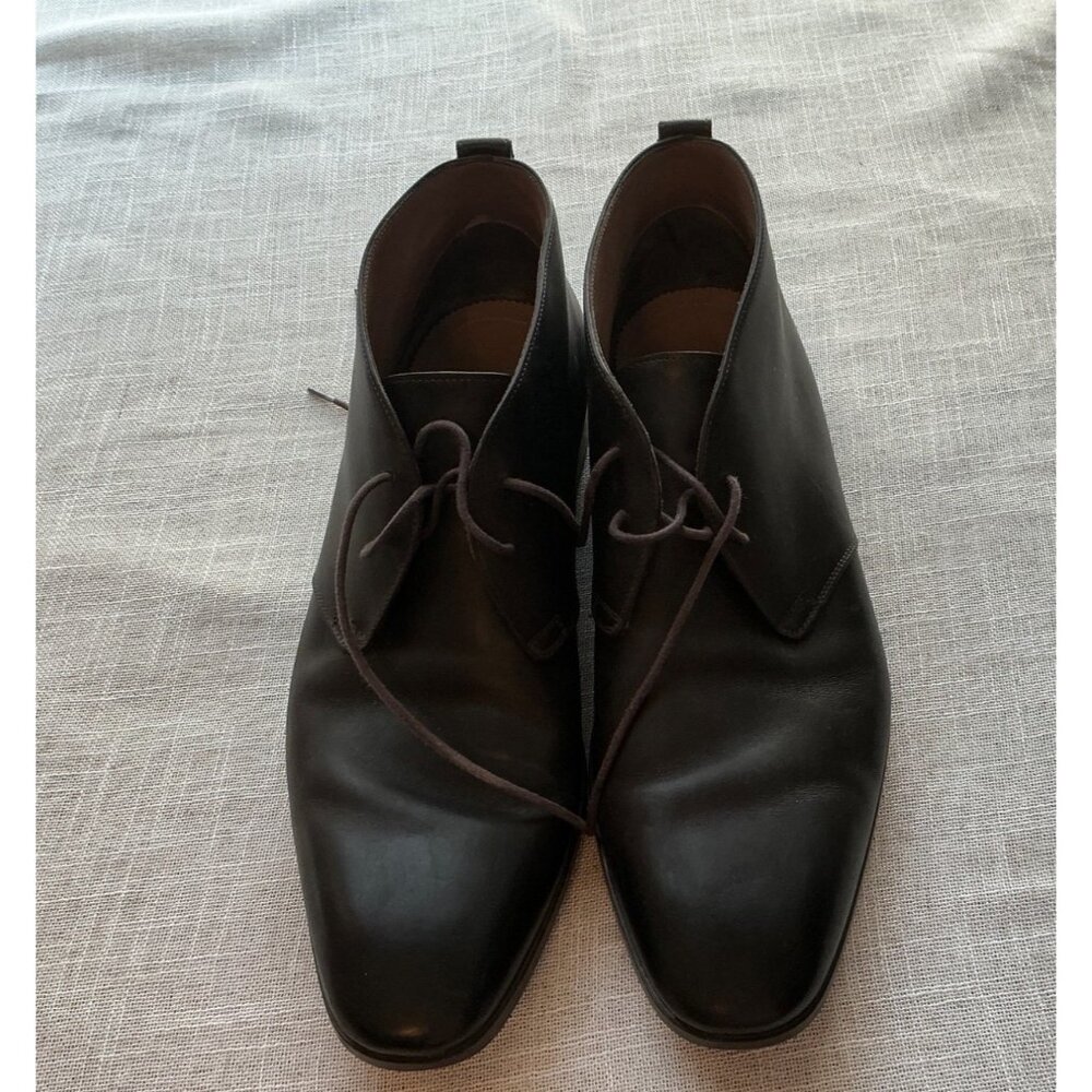 Salvatore Ferragamo Brown Leather Chukka Boots Made in Italy Men’s Size 12